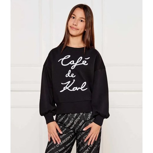 Karl Lagerfeld Kids Bluza CAFÉ DE KARL | Regular Fit ze sklepu Gomez Fashion Store w kategorii Bluzy dziewczęce - zdjęcie 184960085