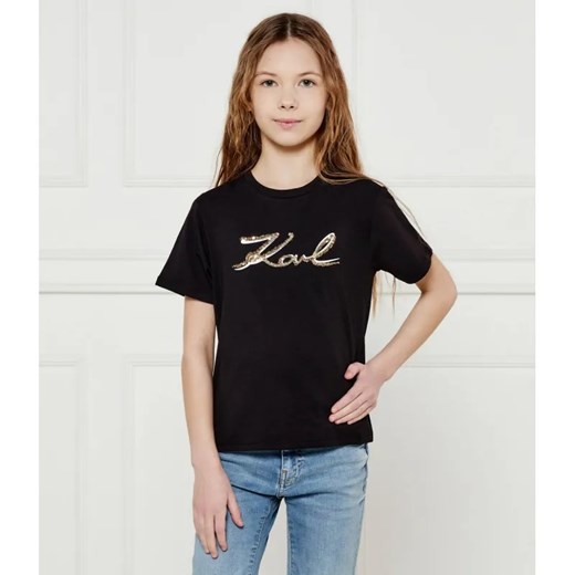 Karl Lagerfeld Kids T-shirt | Regular Fit ze sklepu Gomez Fashion Store w kategorii Bluzki dziewczęce - zdjęcie 184960088