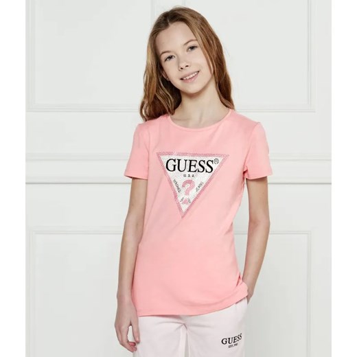 Guess T-shirt | Regular Fit ze sklepu Gomez Fashion Store w kategorii Bluzki dziewczęce - zdjęcie 184960136