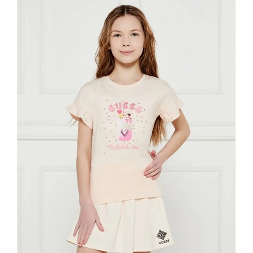 Guess T-shirt | Regular Fit ze sklepu Gomez Fashion Store w kategorii Bluzki dziewczęce - zdjęcie 184960156