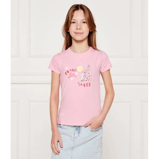 Guess T-shirt | Regular Fit ze sklepu Gomez Fashion Store w kategorii Bluzki dziewczęce - zdjęcie 184960198