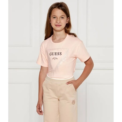Guess T-shirt | Regular Fit ze sklepu Gomez Fashion Store w kategorii Bluzki dziewczęce - zdjęcie 184960226