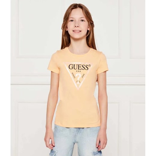 Guess T-shirt | Regular Fit ze sklepu Gomez Fashion Store w kategorii Bluzki dziewczęce - zdjęcie 184960238