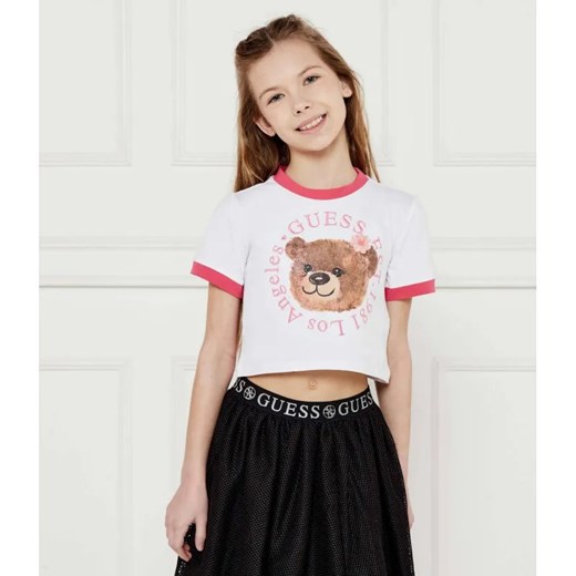 Guess T-shirt | Cropped Fit ze sklepu Gomez Fashion Store w kategorii Bluzki dziewczęce - zdjęcie 184960266