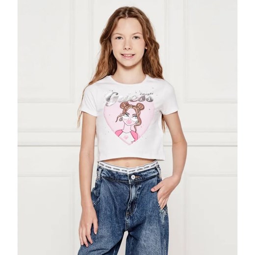 Guess T-shirt | Cropped Fit ze sklepu Gomez Fashion Store w kategorii Bluzki dziewczęce - zdjęcie 184960296