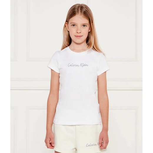 Calvin Klein Jeans T-shirt | Slim Fit ze sklepu Gomez Fashion Store w kategorii Bluzki dziewczęce - zdjęcie 184960297