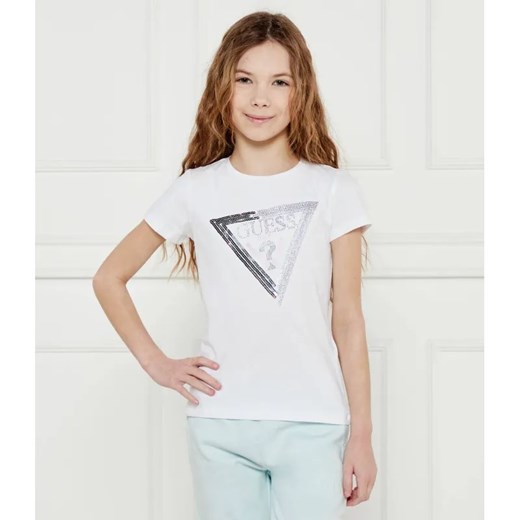 Guess T-shirt | Regular Fit ze sklepu Gomez Fashion Store w kategorii Bluzki dziewczęce - zdjęcie 184960317