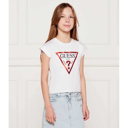 Guess T-shirt | Regular Fit ze sklepu Gomez Fashion Store w kategorii Bluzki dziewczęce - zdjęcie 184960347