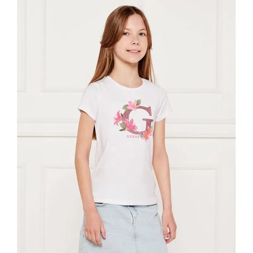 Guess T-shirt | Regular Fit ze sklepu Gomez Fashion Store w kategorii Bluzki dziewczęce - zdjęcie 184960356