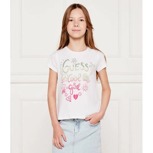 Guess T-shirt | Regular Fit ze sklepu Gomez Fashion Store w kategorii Bluzki dziewczęce - zdjęcie 184960357