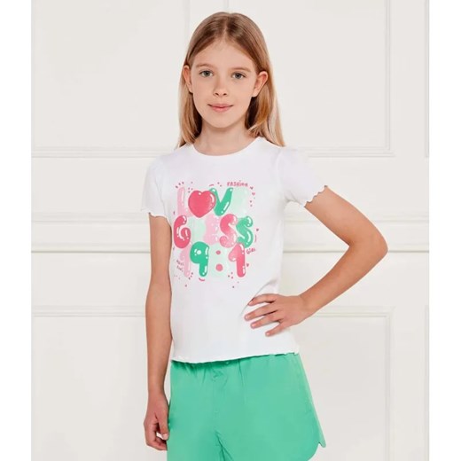 Guess T-shirt | Regular Fit ze sklepu Gomez Fashion Store w kategorii Bluzki dziewczęce - zdjęcie 184960367