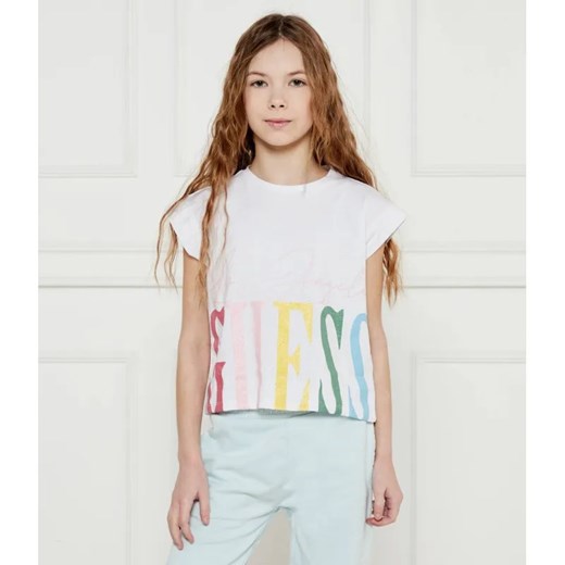 Guess T-shirt | Regular Fit ze sklepu Gomez Fashion Store w kategorii Bluzki dziewczęce - zdjęcie 184960379