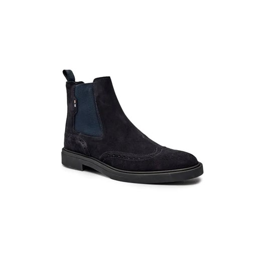 BOSS BLACK Skórzane sztyblety Calev_Cheb ze sklepu Gomez Fashion Store w kategorii Buty zimowe męskie - zdjęcie 184960785