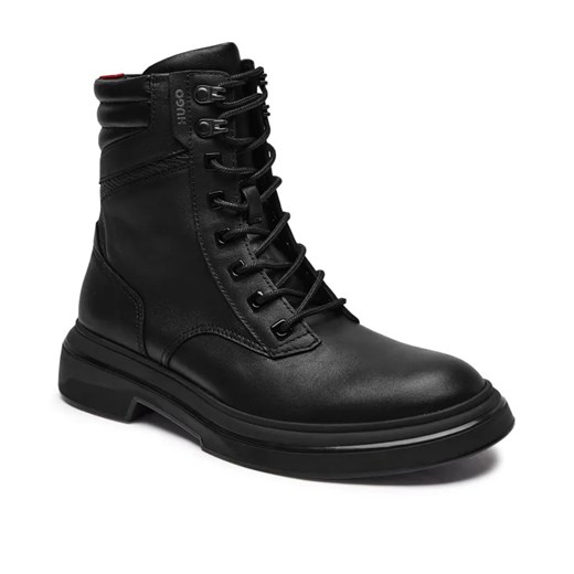 HUGO Skórzane buty wysokie Rikky_halb_nael_N ze sklepu Gomez Fashion Store w kategorii Buty zimowe męskie - zdjęcie 184960886