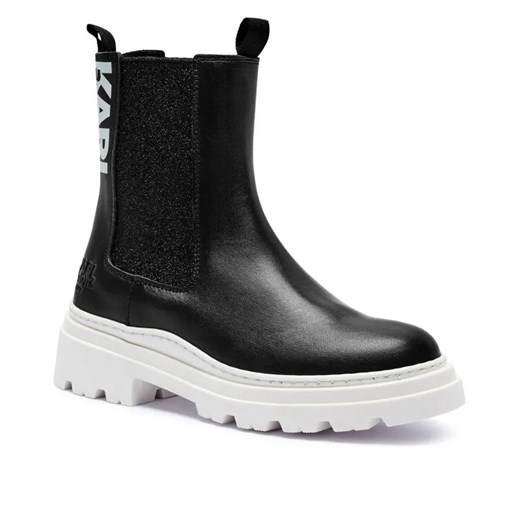 Karl Lagerfeld Kids Skórzane sztyblety ze sklepu Gomez Fashion Store w kategorii Buty zimowe dziecięce - zdjęcie 184960939