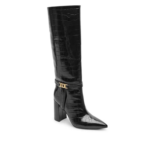 TWINSET Kozaki na słupku | z dodatkiem skóry ze sklepu Gomez Fashion Store w kategorii Kozaki damskie - zdjęcie 184960957