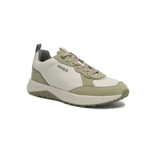 HUGO Sneakersy Kane_Runn_Nanu | z dodatkiem skóry ze sklepu Gomez Fashion Store w kategorii Buty sportowe męskie - zdjęcie 184961506