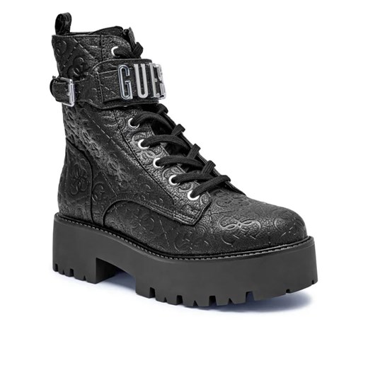 Guess Botki VAIRES | z dodatkiem skóry ze sklepu Gomez Fashion Store w kategorii Workery damskie - zdjęcie 184961618