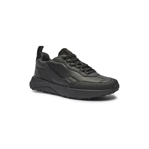 HUGO Sneakersy Kane_Runn | z dodatkiem skóry ze sklepu Gomez Fashion Store w kategorii Buty sportowe męskie - zdjęcie 184961639