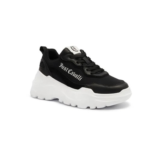 Just Cavalli Sneakersy Fondo Casper | z dodatkiem skóry ze sklepu Gomez Fashion Store w kategorii Buty sportowe damskie - zdjęcie 184961756