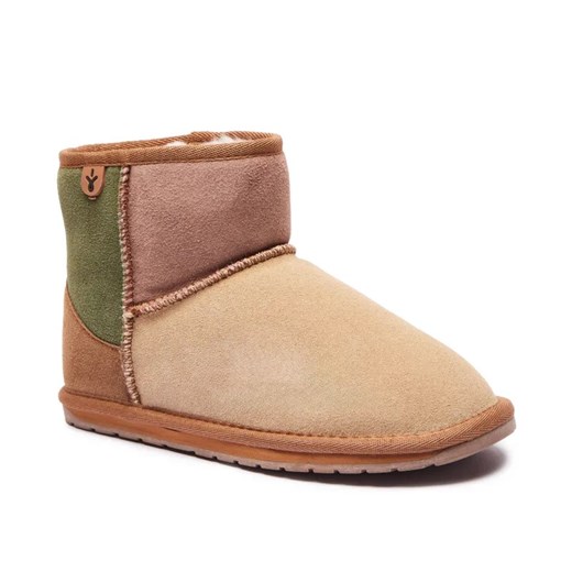 EMU Australia Skórzane śniegowce Wallaby Mini Patchwork | z dodatkiem wełny ze sklepu Gomez Fashion Store w kategorii Buty zimowe dziecięce - zdjęcie 184962185