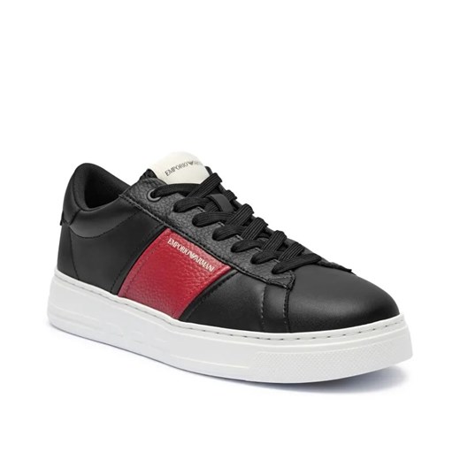 Emporio Armani Skórzane sneakersy ze sklepu Gomez Fashion Store w kategorii Buty sportowe męskie - zdjęcie 184962229