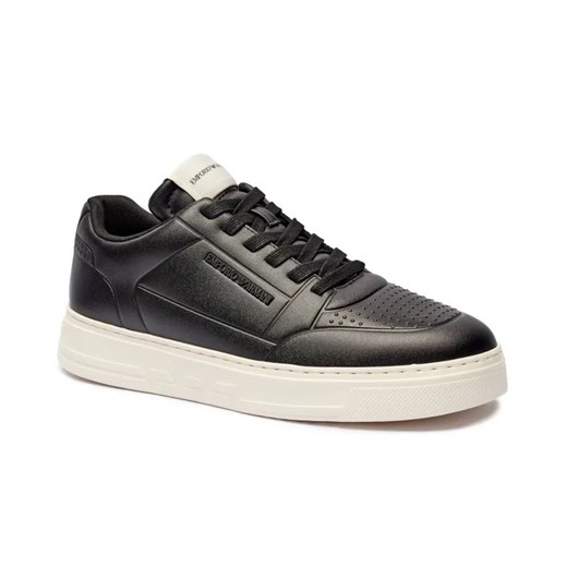 Emporio Armani Skórzane sneakersy ze sklepu Gomez Fashion Store w kategorii Buty sportowe męskie - zdjęcie 184962407