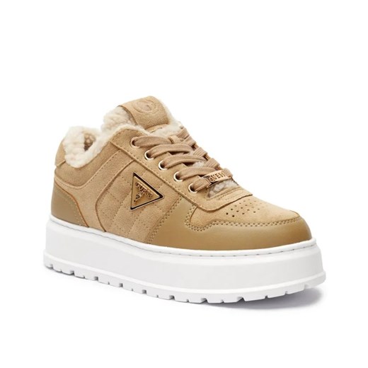 Guess Ocieplane sneakersy TERRIA | z dodatkiem skóry ze sklepu Gomez Fashion Store w kategorii Buty sportowe damskie - zdjęcie 184962409