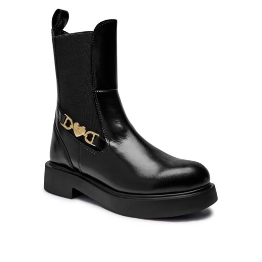 Love Moschino Skórzane sztyblety ze sklepu Gomez Fashion Store w kategorii Botki - zdjęcie 184962486