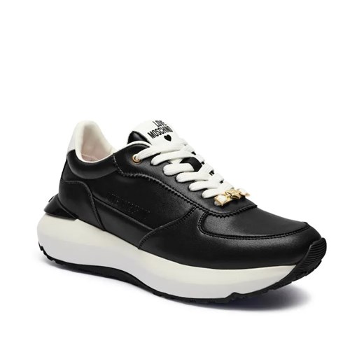 Love Moschino Skórzane sneakersy ze sklepu Gomez Fashion Store w kategorii Buty sportowe damskie - zdjęcie 184962588
