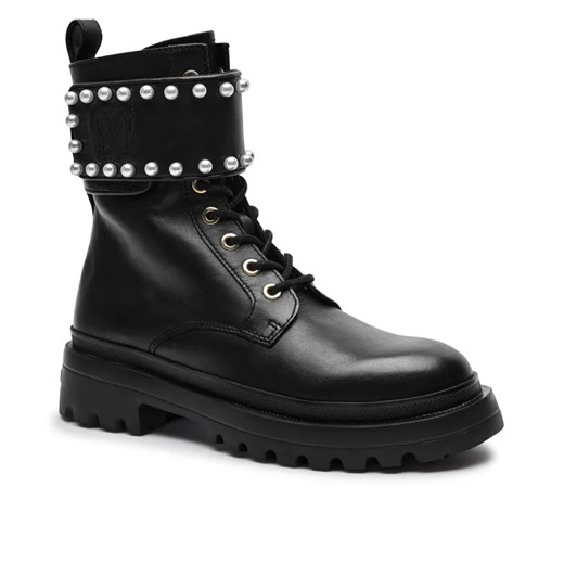 Love Moschino Skórzane botki ze sklepu Gomez Fashion Store w kategorii Workery damskie - zdjęcie 184962699