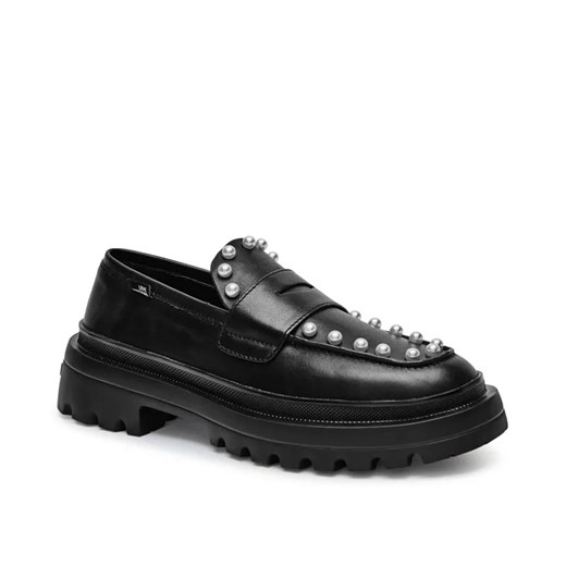 Love Moschino Skórzane loafersy SCARPAD ze sklepu Gomez Fashion Store w kategorii Półbuty damskie - zdjęcie 184962729