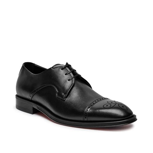 BOSS BLACK Skórzane derby Derrek ze sklepu Gomez Fashion Store w kategorii Buty eleganckie męskie - zdjęcie 184962785