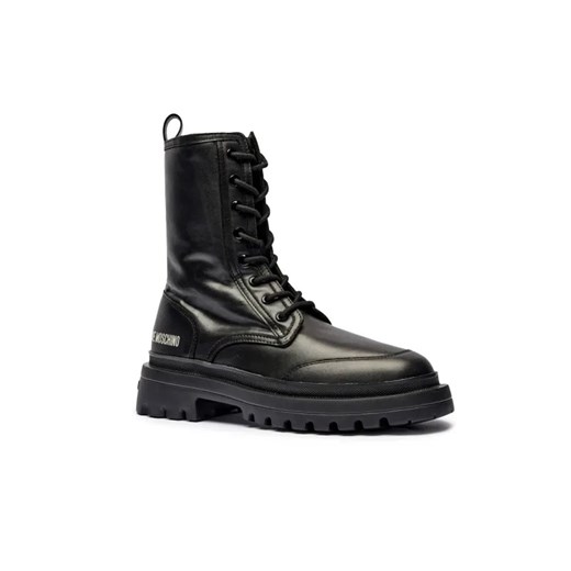 Love Moschino Skórzane botki ze sklepu Gomez Fashion Store w kategorii Workery damskie - zdjęcie 184962787