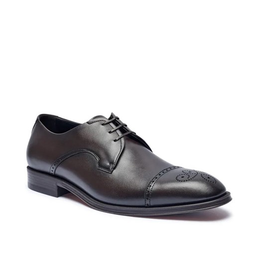 BOSS BLACK Skórzane derby Derrek ze sklepu Gomez Fashion Store w kategorii Buty eleganckie męskie - zdjęcie 184962796