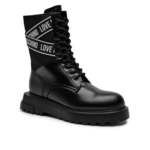 Love Moschino Botki | z dodatkiem skóry ze sklepu Gomez Fashion Store w kategorii Workery damskie - zdjęcie 184962845