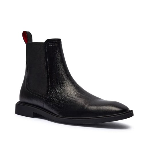 HUGO Skórzane sztyblety Gryff_Cheb_grlt ze sklepu Gomez Fashion Store w kategorii Buty zimowe męskie - zdjęcie 184962915