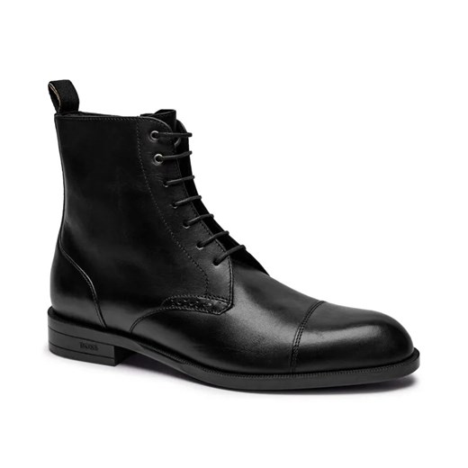 BOSS BLACK Skórzane buty wysokie TAYIL ze sklepu Gomez Fashion Store w kategorii Buty zimowe męskie - zdjęcie 184963015