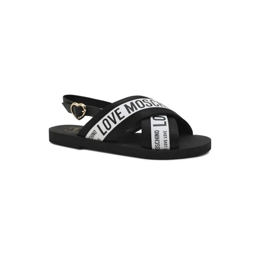 Love Moschino Sandały | z dodatkiem skóry ze sklepu Gomez Fashion Store w kategorii Sandały damskie - zdjęcie 184963157