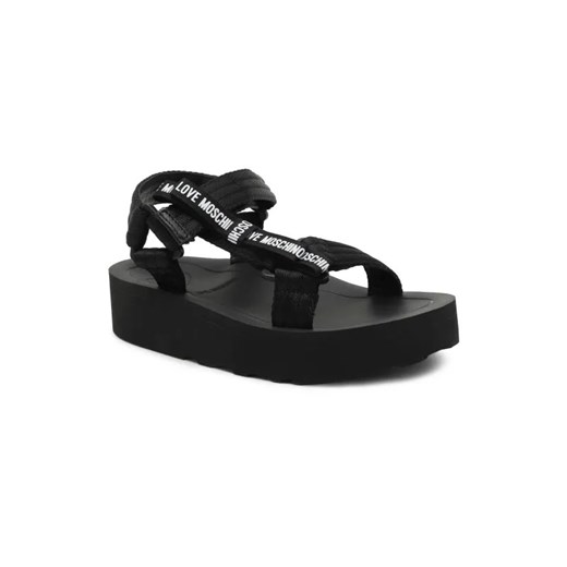 Love Moschino Sandały | z dodatkiem skóry ze sklepu Gomez Fashion Store w kategorii Sandały damskie - zdjęcie 184963187