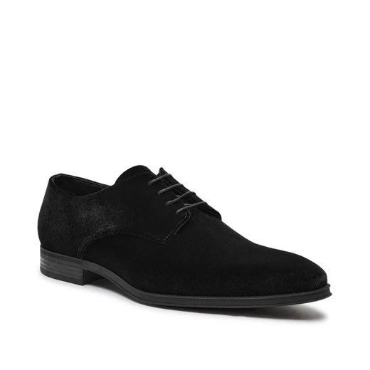 BOSS BLACK Derby Theon | z dodatkiem skóry ze sklepu Gomez Fashion Store w kategorii Buty eleganckie męskie - zdjęcie 184963215