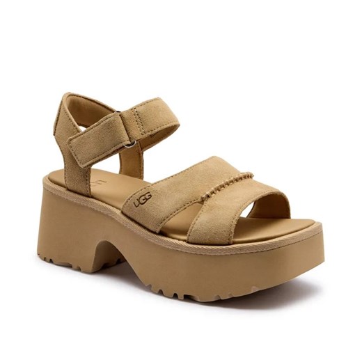 UGG Skórzane sandały W NEW HEIGHTS ANKLE STRAP ze sklepu Gomez Fashion Store w kategorii Sandały damskie - zdjęcie 184963395