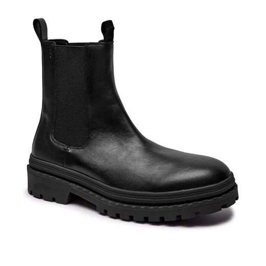 BOSS BLACK Skórzane sztyblety Nebular_Cheb_lt ze sklepu Gomez Fashion Store w kategorii Buty zimowe męskie - zdjęcie 184963448