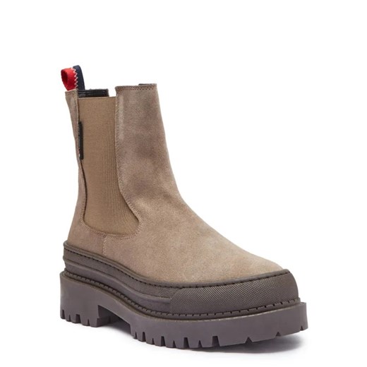 Tommy Jeans Skórzane sztyblety Foxing Chelsea ze sklepu Gomez Fashion Store w kategorii Botki - zdjęcie 184963516