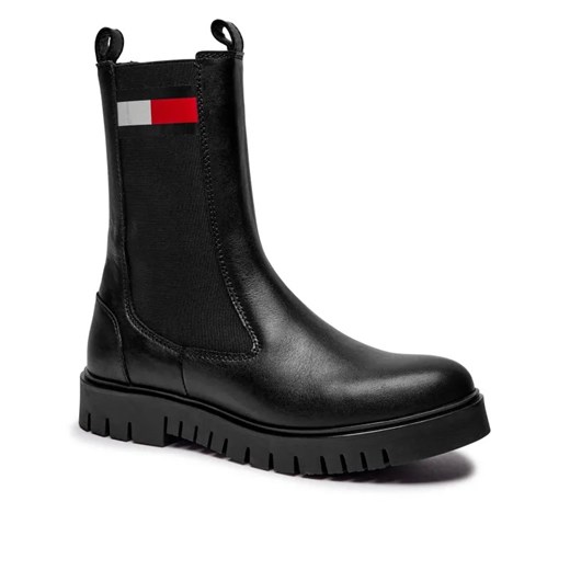 Tommy Jeans Skórzane sztyblety ze sklepu Gomez Fashion Store w kategorii Botki - zdjęcie 184963528