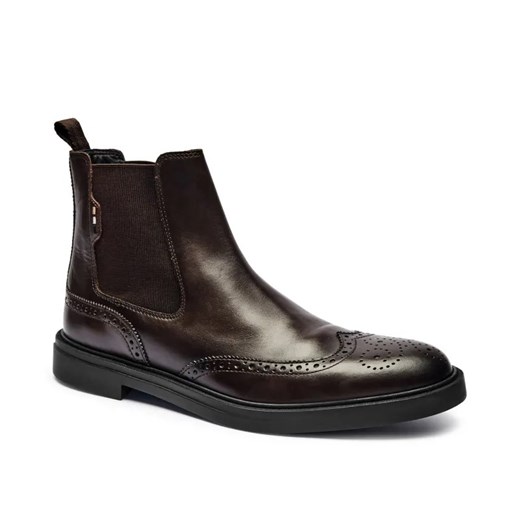BOSS BLACK Skórzane sztyblety Calev ze sklepu Gomez Fashion Store w kategorii Buty zimowe męskie - zdjęcie 184963537