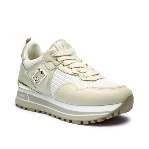 Liu Jo Sneakersy MAXI WONDER 01 | z dodatkiem skóry ze sklepu Gomez Fashion Store w kategorii Buty sportowe damskie - zdjęcie 184963566