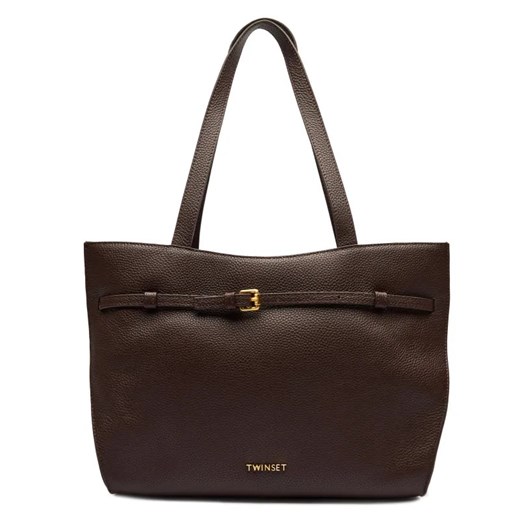TWINSET Skórzana shopperka ze sklepu Gomez Fashion Store w kategorii Torby Shopper bag - zdjęcie 184963677