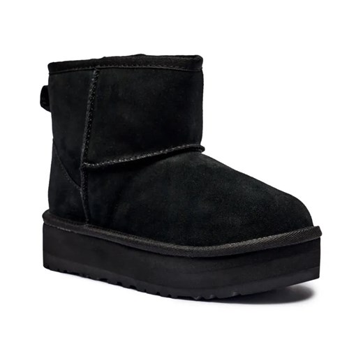 UGG Skórzane śniegowce CLASSIC MINI PLATFORM | z dodatkiem wełny ze sklepu Gomez Fashion Store w kategorii Buty zimowe dziecięce - zdjęcie 184963717