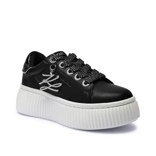 Karl Lagerfeld Skórzane sneakersy KREEPER LO ze sklepu Gomez Fashion Store w kategorii Buty sportowe damskie - zdjęcie 184963746